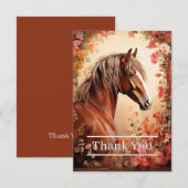 Sorrel Horse Bedankkaart (Voorkant / Achterkant)