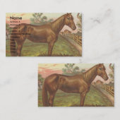  Sorrel Horse Visitekaartje (Voorkant / Achterkant)