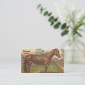  Sorrel Horse Visitekaartje (Staand voorkant)