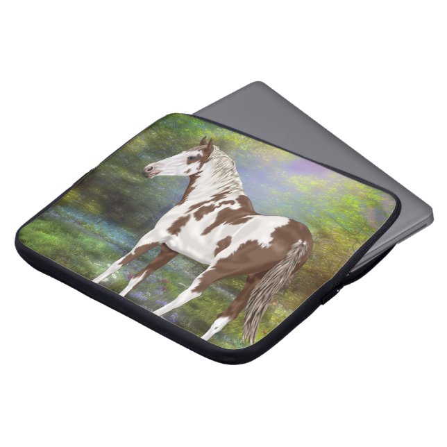Sorrel Tovero Paint Horse Print Laptop Sleeve (Voorkant top)
