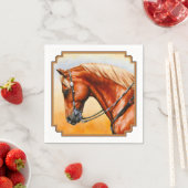 Sorrel Western Pleasure Quarter Horse Servetten (Insitu)