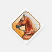 Sorrel Western Pleasure Quarter Horse Servetten (Hoek)