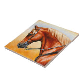Sorrel Western Pleasure Quarter Horse Tegeltje (Zijkant)