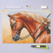 Sorrel Western Pleasure Quarter Horse Tissuepapier (Craft)