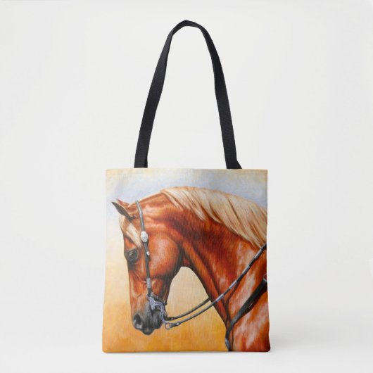 Sorrel Western Pleasure Quarter Horse Tote Bag (Voorkant)