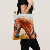Sorrel Western Pleasure Quarter Horse Tote Bag (Dichtbij)
