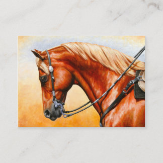 Sorrel Western Pleasure Quarter Horse Visitekaartje