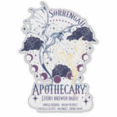 Sorrengail Apothecary officieuze vierde vleugel Me Sticker (Voorkant)