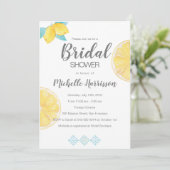 Sorrento. Citroen Waterverf Vrijgezellenfeest Kaart (Staand voorkant)