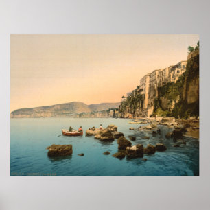 Sorrento door het Zee, Napels, Campanië, Italië Poster