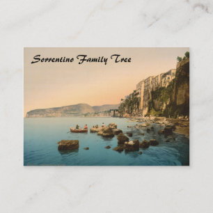 Sorrento door het Zee, Napels, Campanië, Italië Visitekaartje