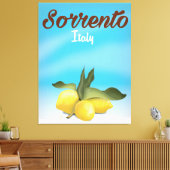Sorrento — Italiaanse vacatureposter Canvas Afdruk (Insitu (Woonkamer))