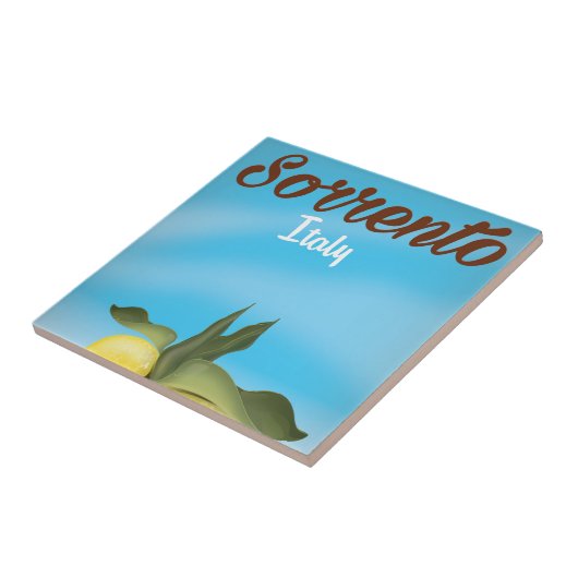 Sorrento — Italiaanse vacatureposter Tegeltje (Zijkant)