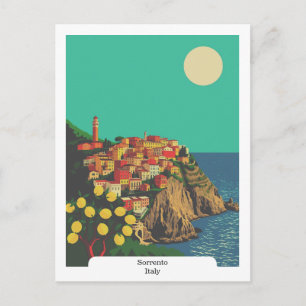 Sorrento, Italië Citroenboom Vintage Reis Briefkaart