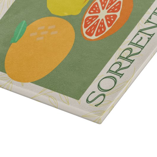 Sorrento Italië Citrus Keuken Print Snijplank (Hoek)