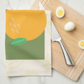 Sorrento Italië Citrus Keuken Print Theedoek (Quarter Fold)