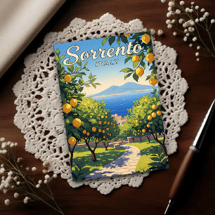 Sorrento, Italië: Een vintage jaren 60 Briefkaart