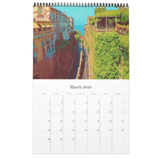 SORRENTO - Italië - Europa Kalender (Mar 2026)