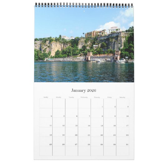 Sorrento - Italië - Europa - Kalender (Jan 2026)
