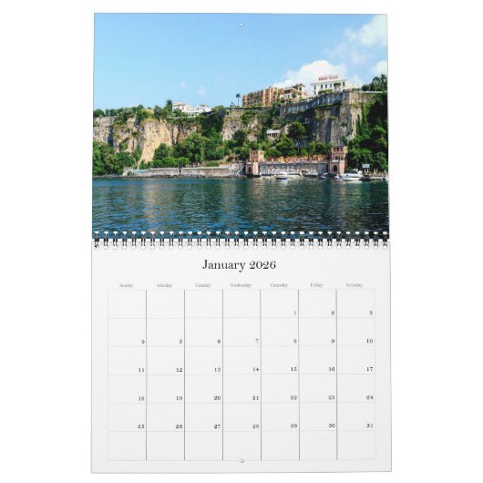 Sorrento - Italië - Europa - Kalender (Jan 2026)