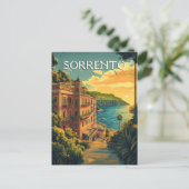 Sorrento Italië - Levendig stadsbeeld Briefkaart (Staand voorkant)