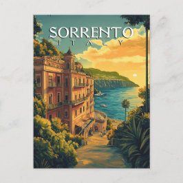 Sorrento Italië - Levendig stadsbeeld Briefkaart