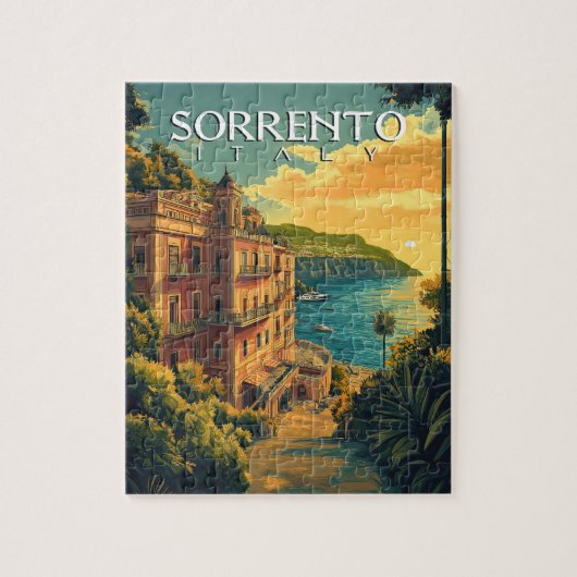 Sorrento Italië - Levendig stadsbeeld Legpuzzel (Verticaal)
