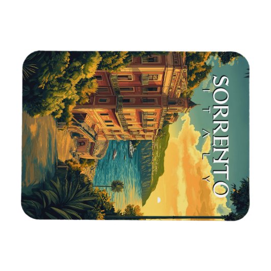 Sorrento Italië - Levendig stadsbeeld Magneet (Horizontaal)