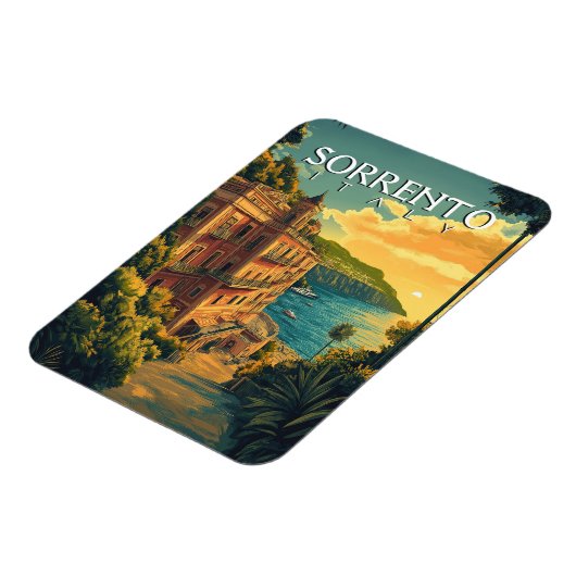 Sorrento Italië - Levendig stadsbeeld Magneet (Linkerzijde)
