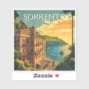 Sorrento Italië - Levendig stadsbeeld Sticker