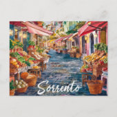 Sorrento Italië Markt Schilderij Briefkaart (Voorkant)