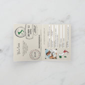 Sorrento Italië Paspoort bruiloft uitnodiging (Binnen)