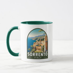 Sorrento Italië Reizen Kunst Vintage Mok