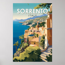 Sorrento Italië Reizen Kunst Vintage Poster