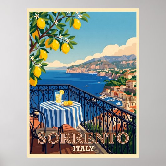 Sorrento Italië Reizen Poster (Voorkant)