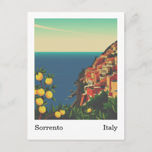 Sorrento, Italië Retro Kunst Briefkaart