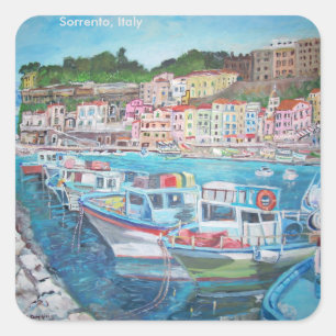 Sorrento, Italië - Vierkante Stickers, Glossy Vierkante Sticker