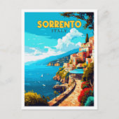 Sorrento Italië vintage reisillustratie Briefkaart (Voorkant)