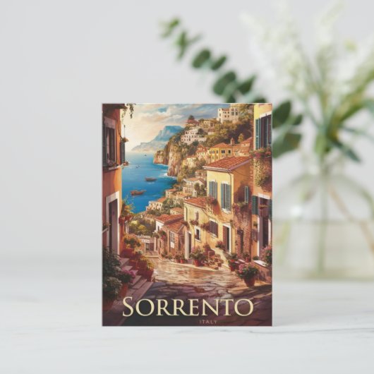Sorrento Italy Street Briefkaart (Staand voorkant)