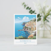 Sorrento Italy Vintage Travel Briefkaart (Staand voorkant)