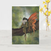 Sorro ~ Magical Wood Fairy Wenskaart Kaart (Gele Bloem)