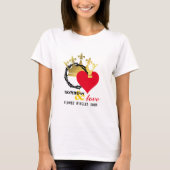 SORROW LOVE Crown Thorns Heart Christelijk Pasen T T-shirt (Voorkant)