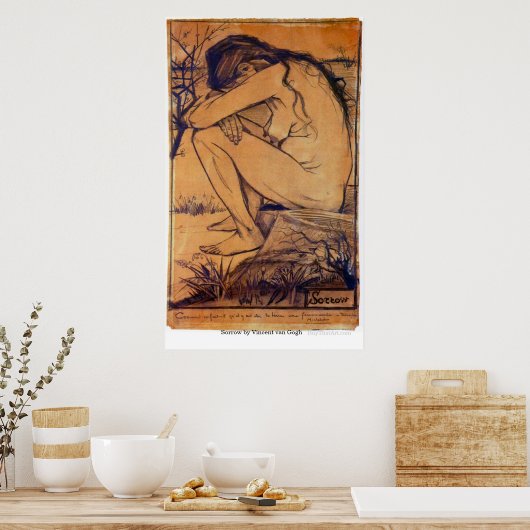 Sorrow van Vincent van Gogh Poster (Keuken)
