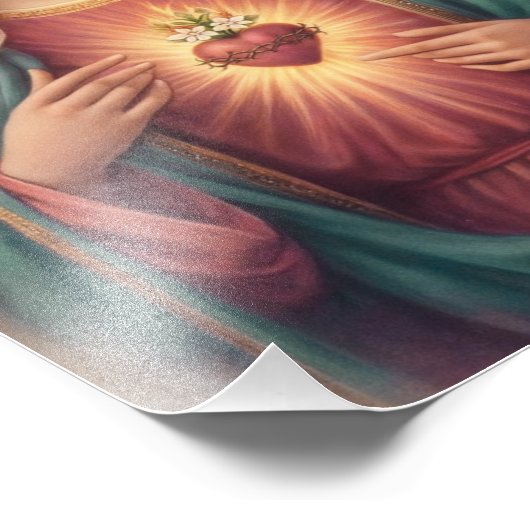 Sorrowful & Immaculate Heart of Mary Catholic Foto Afdruk (Hoek)