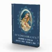 Sorrowful Maagd Mary Sympathie Funeral Memorial Fotoblokken (Rechts)