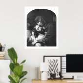 Sorrowful Moeder Maagd Maria Katholiek Poster (Thuiskantoor)