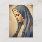 Sorrowful Mother Mary Catholic Funeral Memorial Visitekaartje (Voorkant)