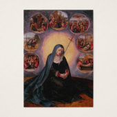 Sorrowful Virgin Mary Kathokatholieke Funeral Pray Visitekaartje (Voorkant)