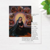 Sorrowful Virgin Mary Kathokatholieke Funeral Pray Visitekaartje (Bureau)