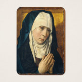 Sorrowful Virgin Mary Kathokatholieke Funeral Pray Visitekaartje (Voorkant)